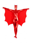 Red Bat Shiny Metallic Unisex zentai suit